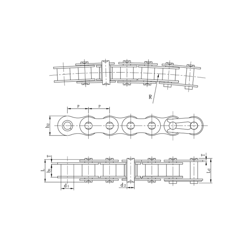 Matatag na pagganap matibay na side bow chain