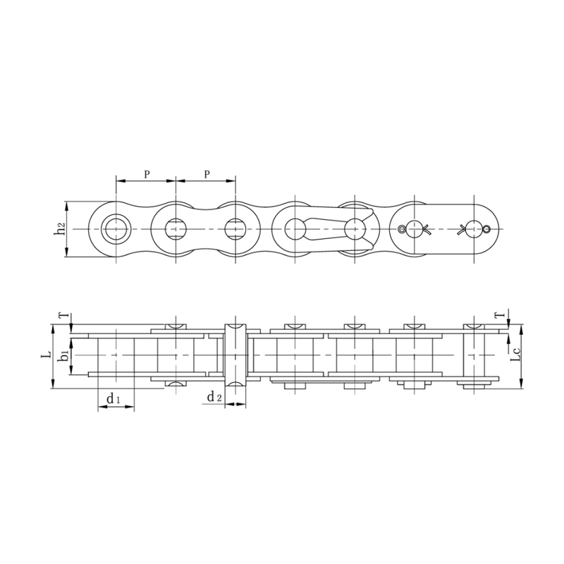 Mabigat na tungkulin serye uri roller chain