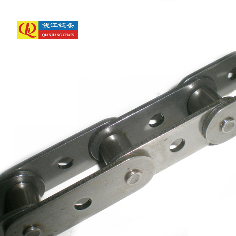 Double pitch conveyor chain na may mga gitnang butas