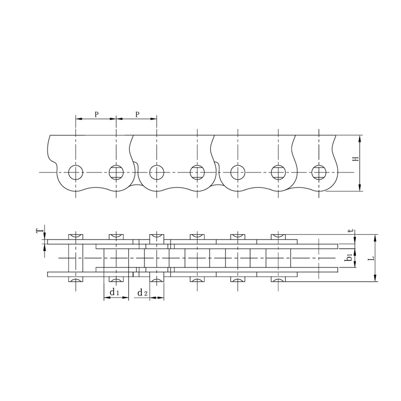 Pinong pagkakagawa na lumalaban sa pagtanda na mga anti-sidebow chain para sa mga awtomatikong pinto at bintana