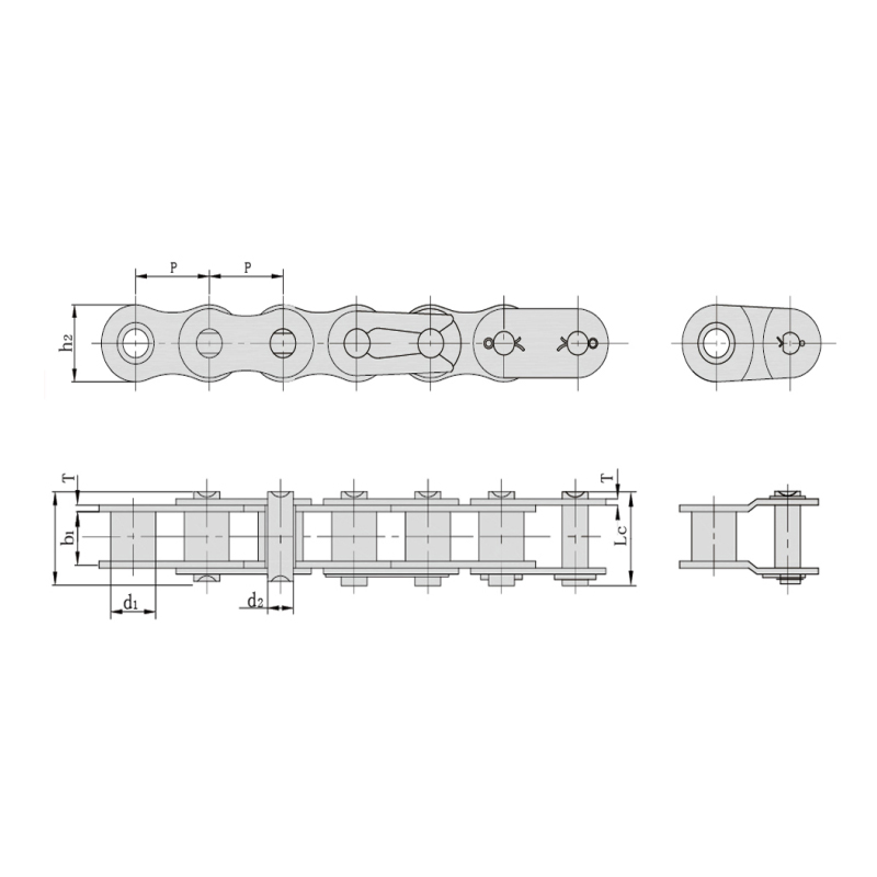 Maikling pitch precision roller chain (B series)