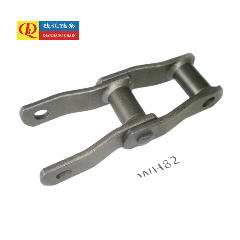 Welded steel type cranked link mill chains